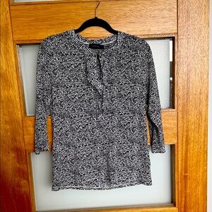 The Limited Monochrome Abstract Top